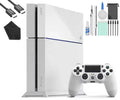 Pre-Owned  PlayStation 4 500GB Gaming Console White, HDMI Cable With Cleaning Kit (Refurbished: Like New)