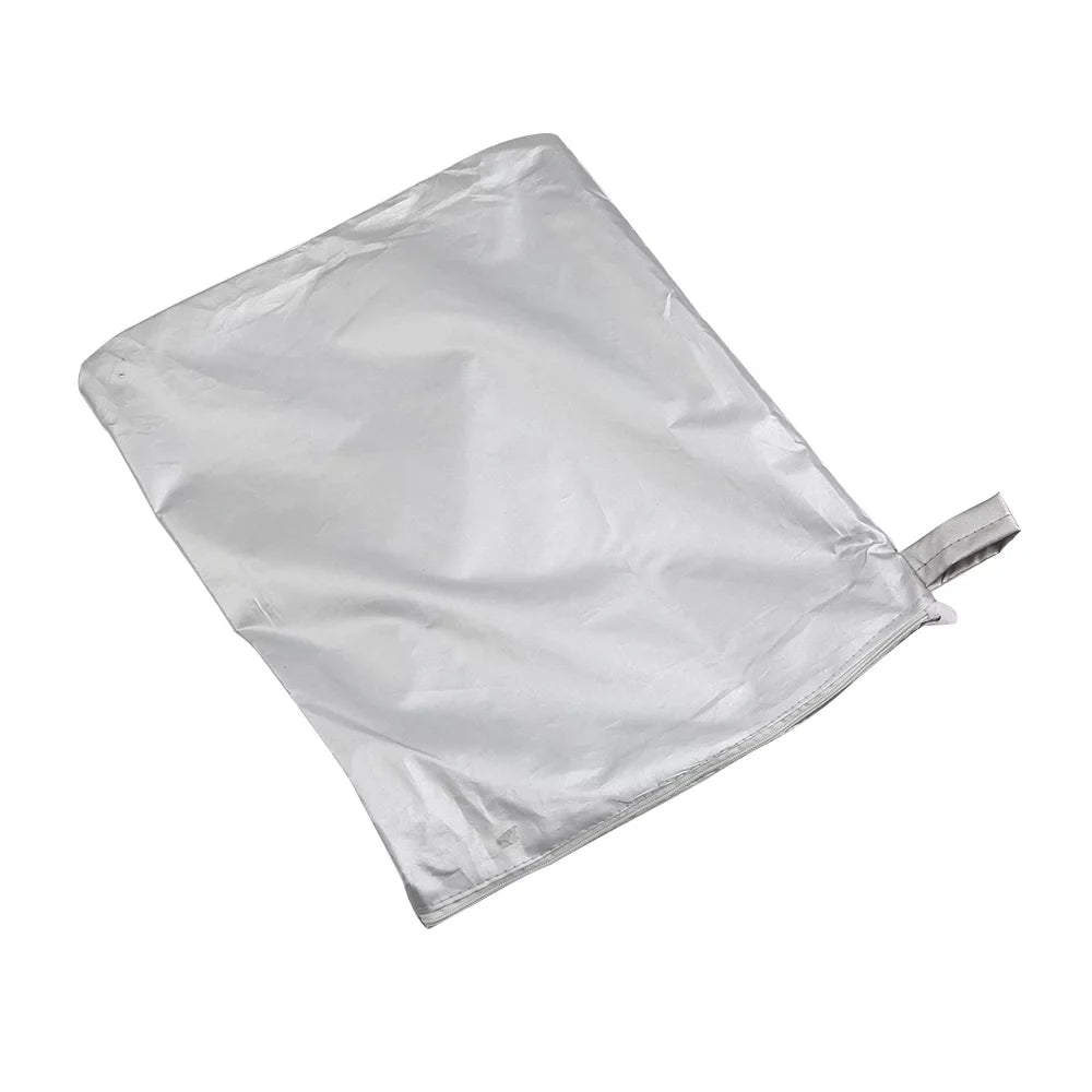 vessel wrap Yacht  Protection Waterproof Heavy Duty Silver Reflective 300D Oxford Fabric Anti-smashing Durable and Tear Proof Fits V-HULL TRI-HULL Runabouts and Bass Boats 11-13FT