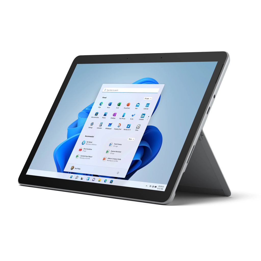 Surface Go 3 10.5" Pixel Sense Flow Display, 10 Point Multi- touch, ®Pentium® Gold 6500Y, 8GB RAM, 128GB SSD, Platinum, Windows 11, 8VA-00001