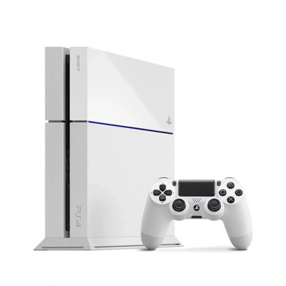 Pre-Owned  PlayStation 4 500GB Gaming Console White, HDMI Cable With Cleaning Kit (Refurbished: Like New)