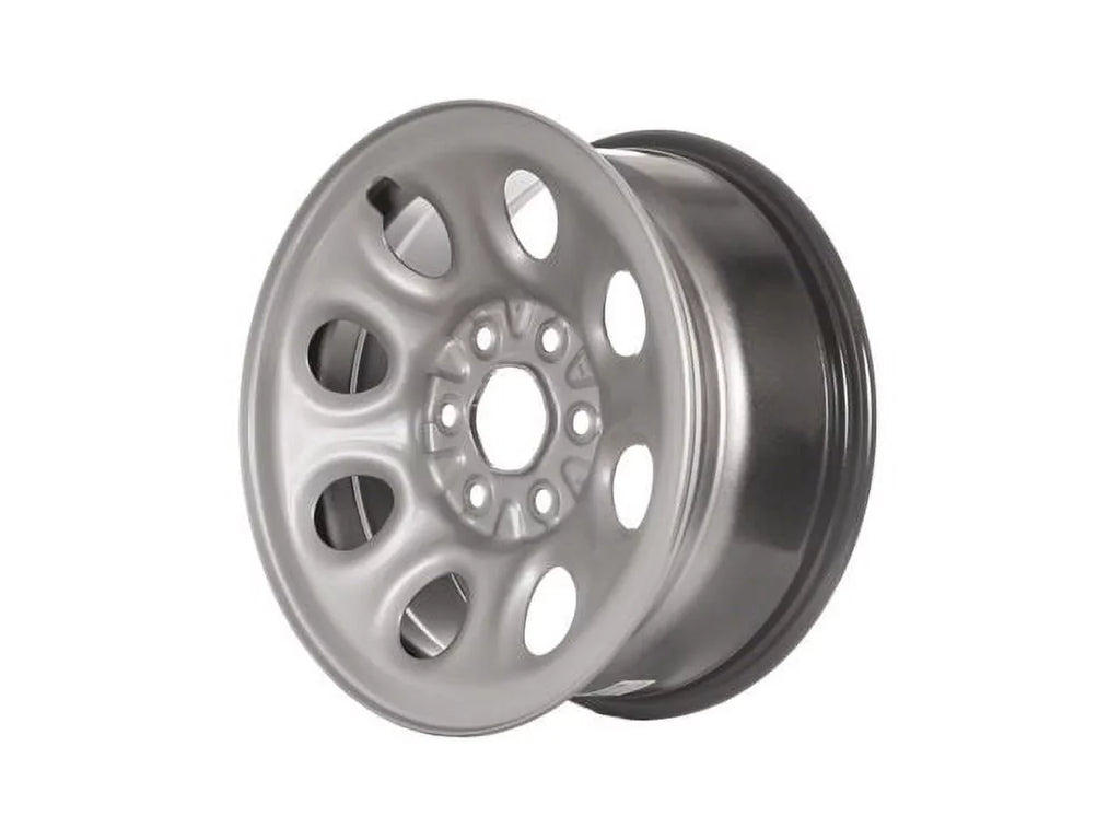 Steel Wheel - 17 x 7.5 Inch - 8 Hole - Silver - suitable with 2009 - 2014 Chevy Express 1500 2010 2011 2012 2013