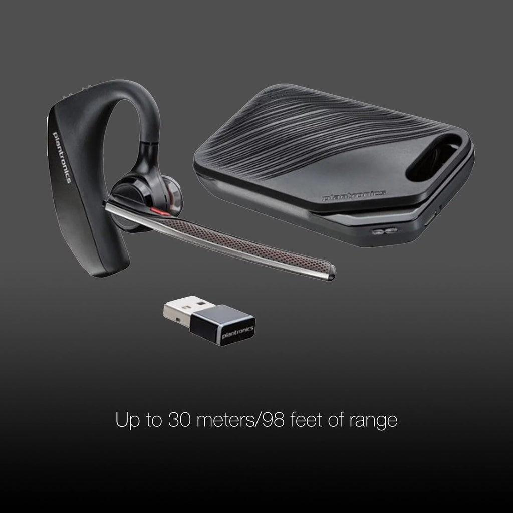 Plantronics Voyager 5200-UC Bluetooth Headset - 206110-01 - suitable with Smartphones, PC, MaC, Softphones, Tablets