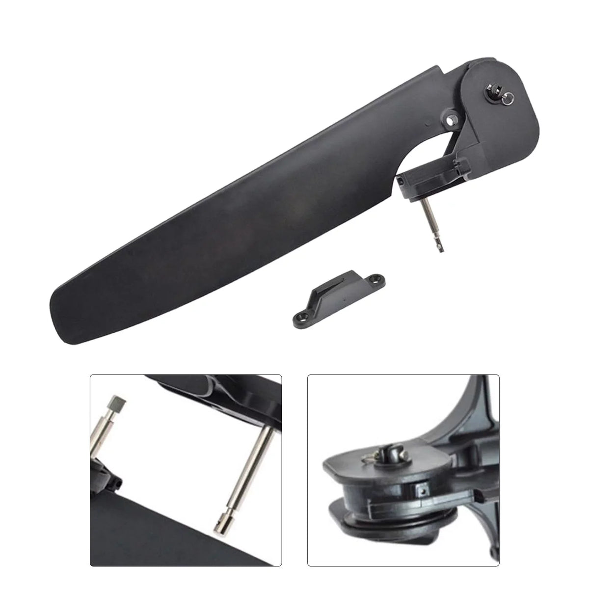 Nylon Kayak vessel Rudder Tackle Steering System Adjustable Tackle Universal Kayak Angling Fixation for Canoe Tail Fishing Sea Part 80mm pin