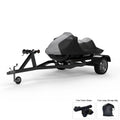 Weatherproof Jet Ski protector For KAWASAKI Jet Ski Ultra 300X 2007-2013 - GRAY / Black Color - All climate - Trailerable - Protects from Rain, Sun, And More! Includes Trailer Straps And Storage Bag