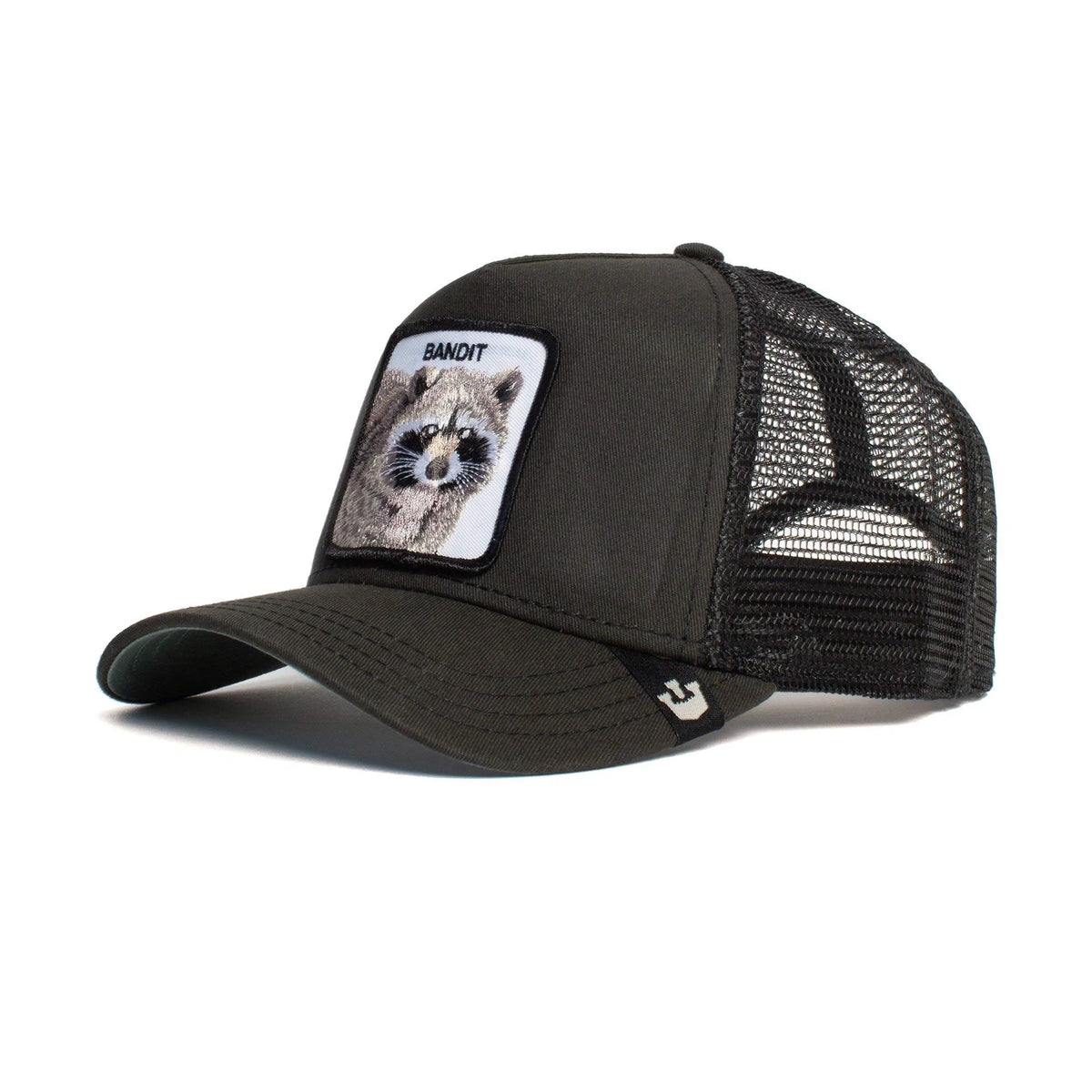 The Farm Unisex Original Adjustable Snapback Trucker Hat, Black (Bandit), One Size. Goorin Bros