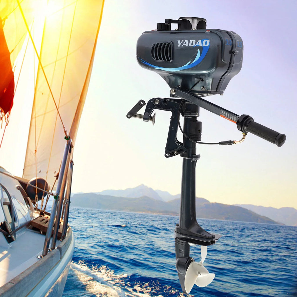 DENEST 3.5HP 2 Stroke Outboard Motor Fishing craft Engine CDI liquid Cooling 4000-5000rpm