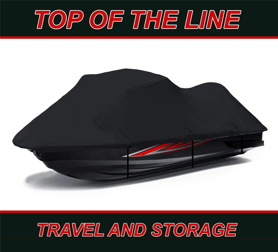 BLACK 600 DENIER JetSki protector suitable for Jet Ski protector Tiger Shark Arctic Cat Montego 1994 1995 1996 1997 Daytona 1994 1995 2 Seater 111"