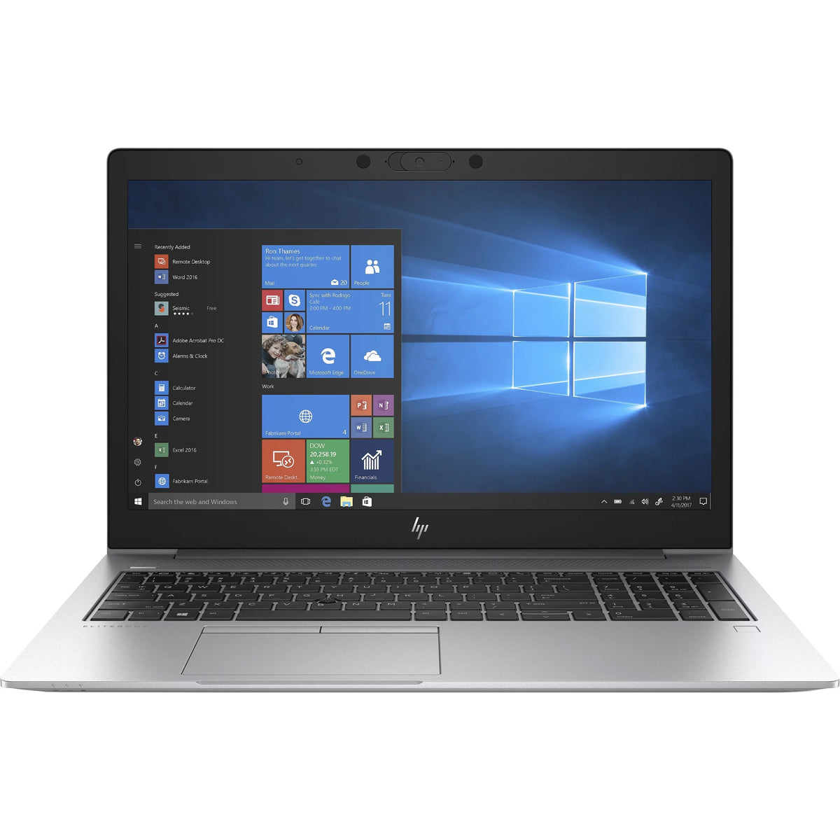 EliteBook 850 G6 15.6" Touchscreen Notebook -  Core i5-8365U - 8GB RAM - 32GB Optane Memory - 256GB SSD -  UHD Graphics 620 - Windows 10 Pro - Silver