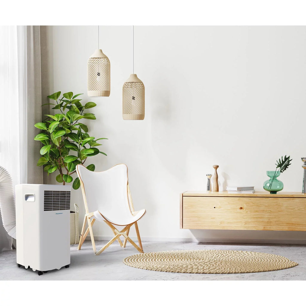 Ft.. Keystone 5,000 BTU 115V Portable Air Conditioner with I Sense Remote Control for a Room up to 250 Sq