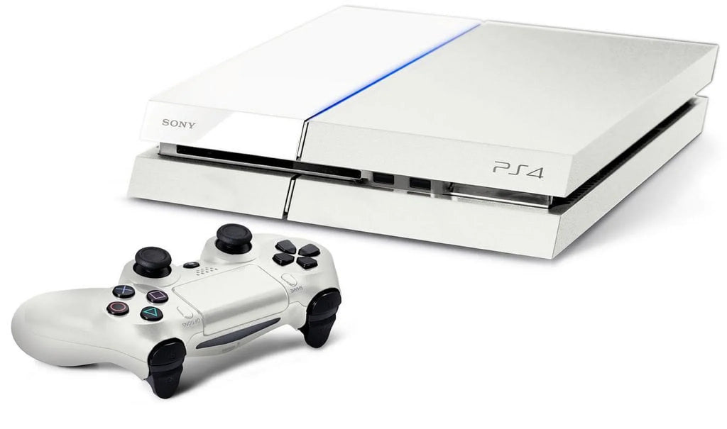 Pre-Owned  PlayStation 4 500GB Gaming Console White, HDMI Cable With Cleaning Kit (Refurbished: Like New)