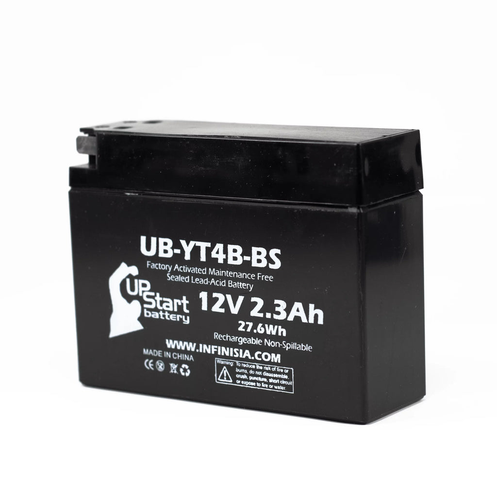 3 Pack - YT4B-BS Battery Replacement for (2.3Ah, 12v, Sealed) Factory Activated, Maintenance Free Battery - suitable with 2015 Yamaha SR400, 2008 Suzuki DR-Z70, 2009 Suzuki DR-Z70