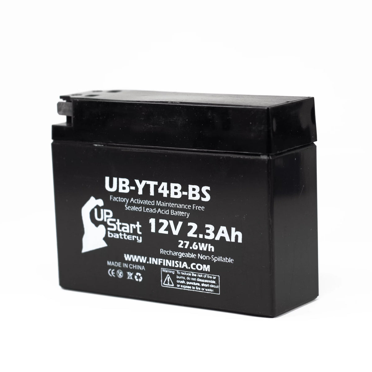 3 Pack - YT4B-BS Battery Replacement for (2.3Ah, 12v, Sealed) Factory Activated, Maintenance Free Battery - suitable with 2015 Yamaha SR400, 2008 Suzuki DR-Z70, 2009 Suzuki DR-Z70