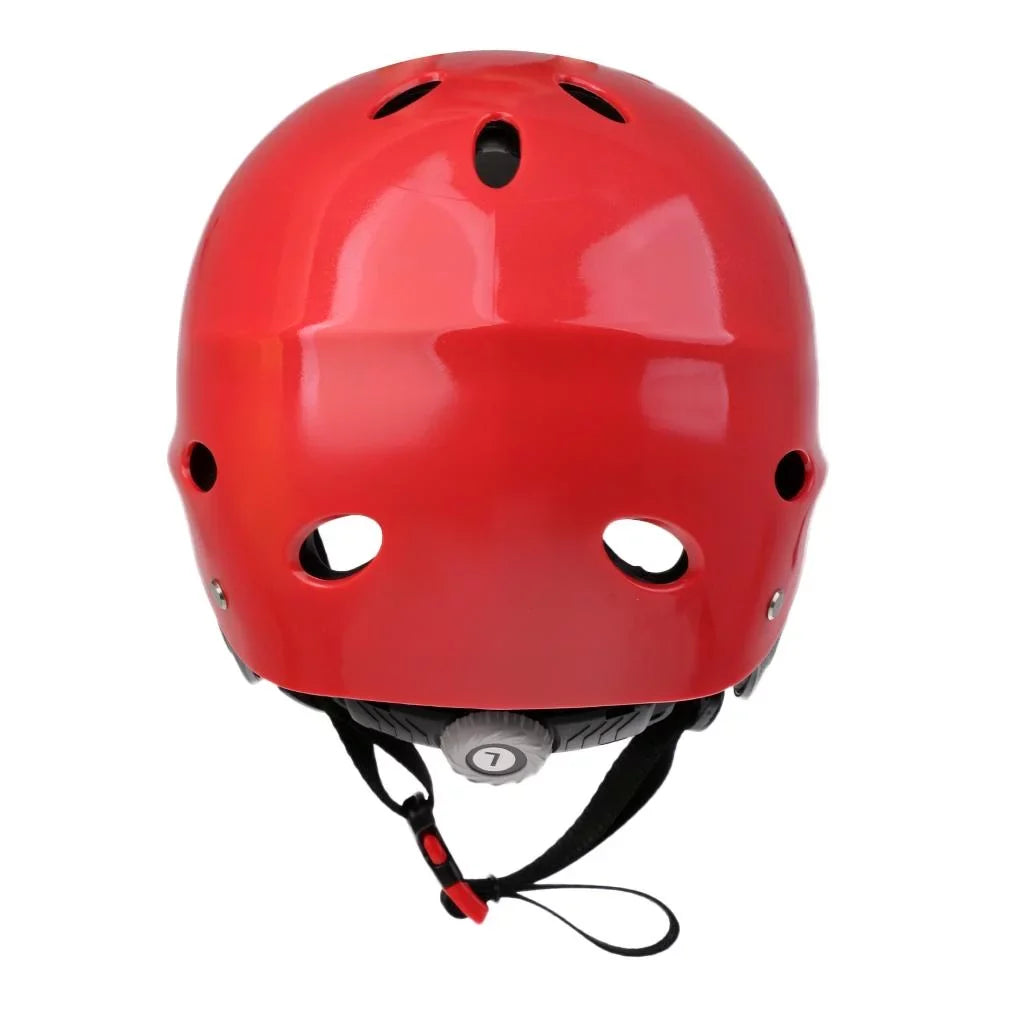 Helmet Head Impact Hard Cap for Wakeboard Kayak Canoe Surfing moisture Sports Tow Sports - Red