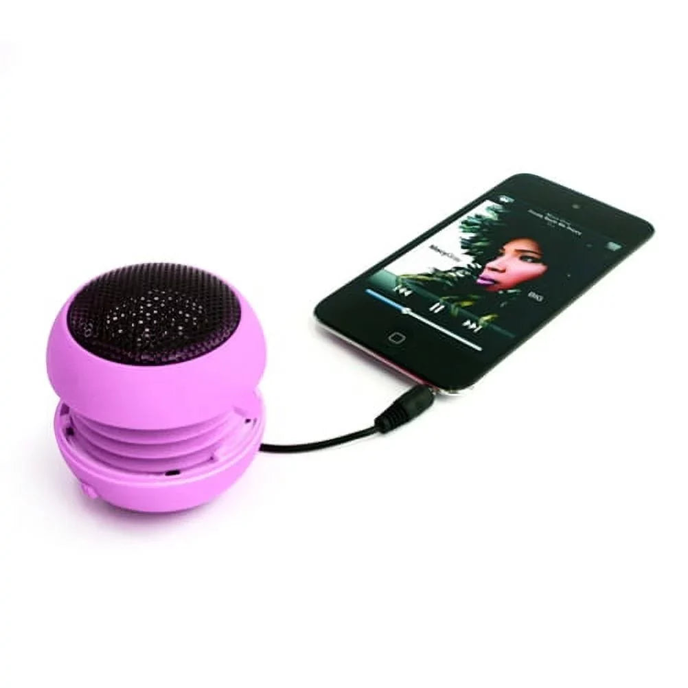 Wired Portable Loud Speaker Pink Multimedia Audio System Rechargeable appropriate With Alcatel Onyx -  V50 ThinQ 5G, G8 ThinQ - Motorola Moto G7 Power Play - Nokia 3.1 Plus