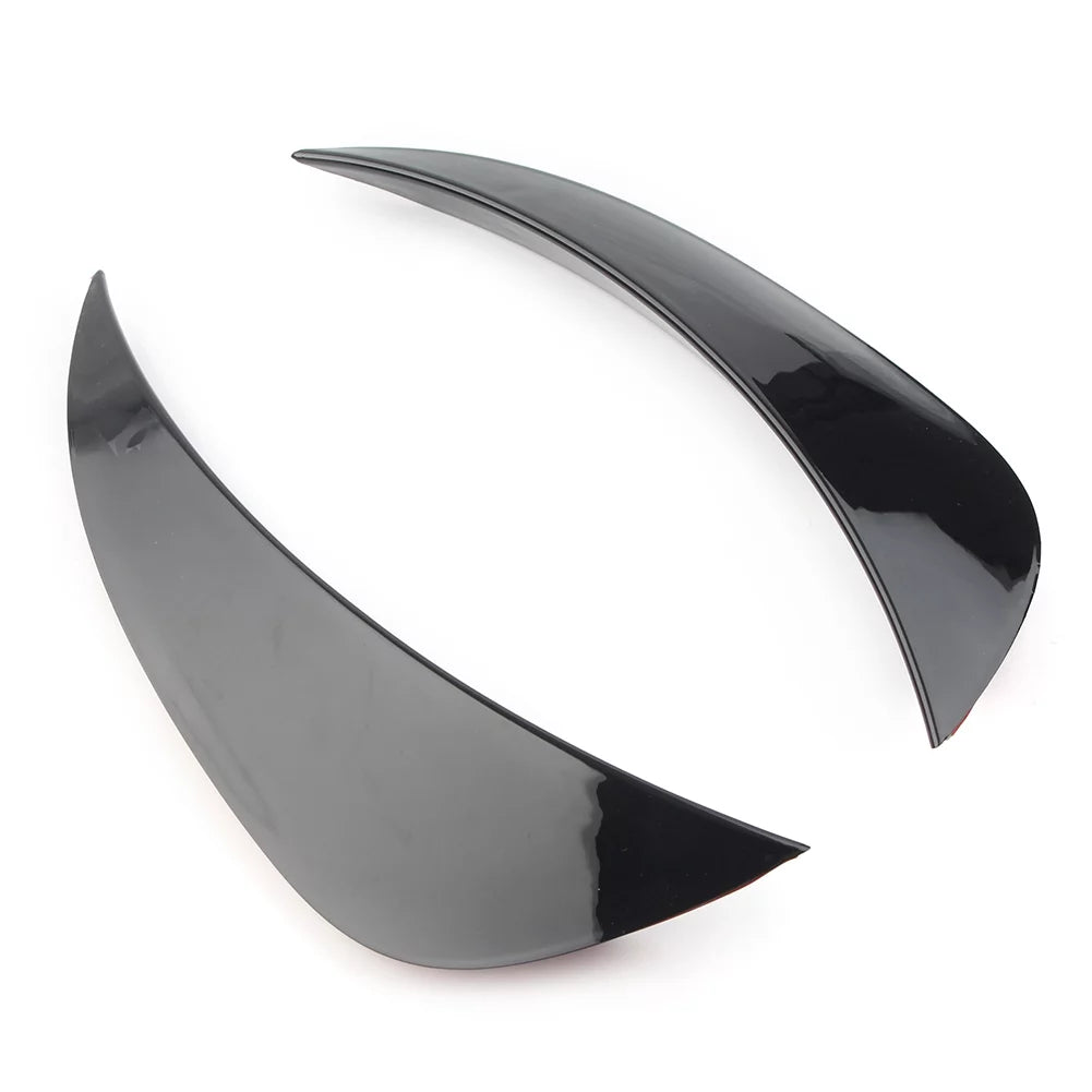 ZS Auto Front Bumper Air Vent shield Trim Glossy Black ABS For Mercedes Benz W205 AMG C-Class C180 C200 C300 C400 2015 2016 2017 2018