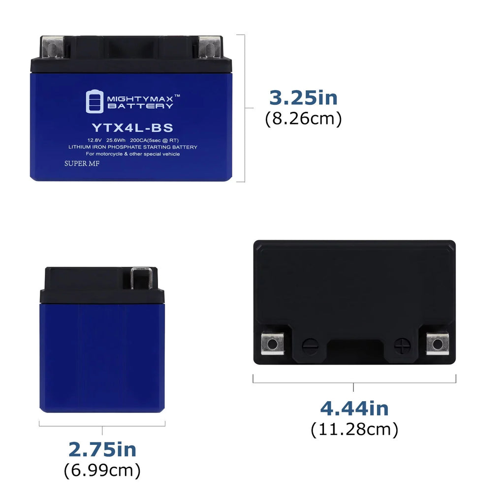 YTX4L-BS Lithium Replacement Battery matching with Sea-Doo YTX4L-BS GSX 96-00 - 20 Pack