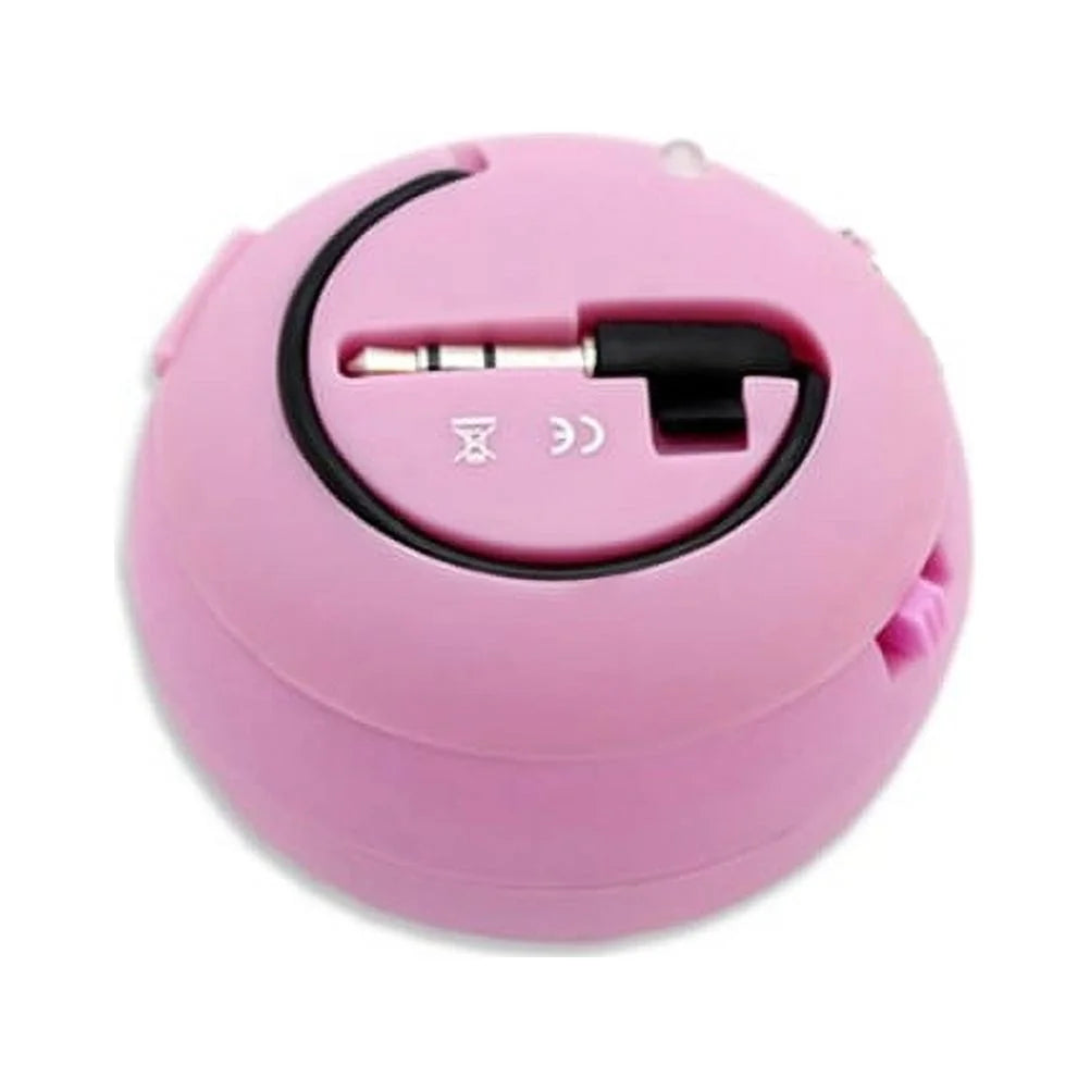 Wired Portable Loud Speaker Pink Multimedia Audio System Rechargeable appropriate With Alcatel Onyx -  V50 ThinQ 5G, G8 ThinQ - Motorola Moto G7 Power Play - Nokia 3.1 Plus