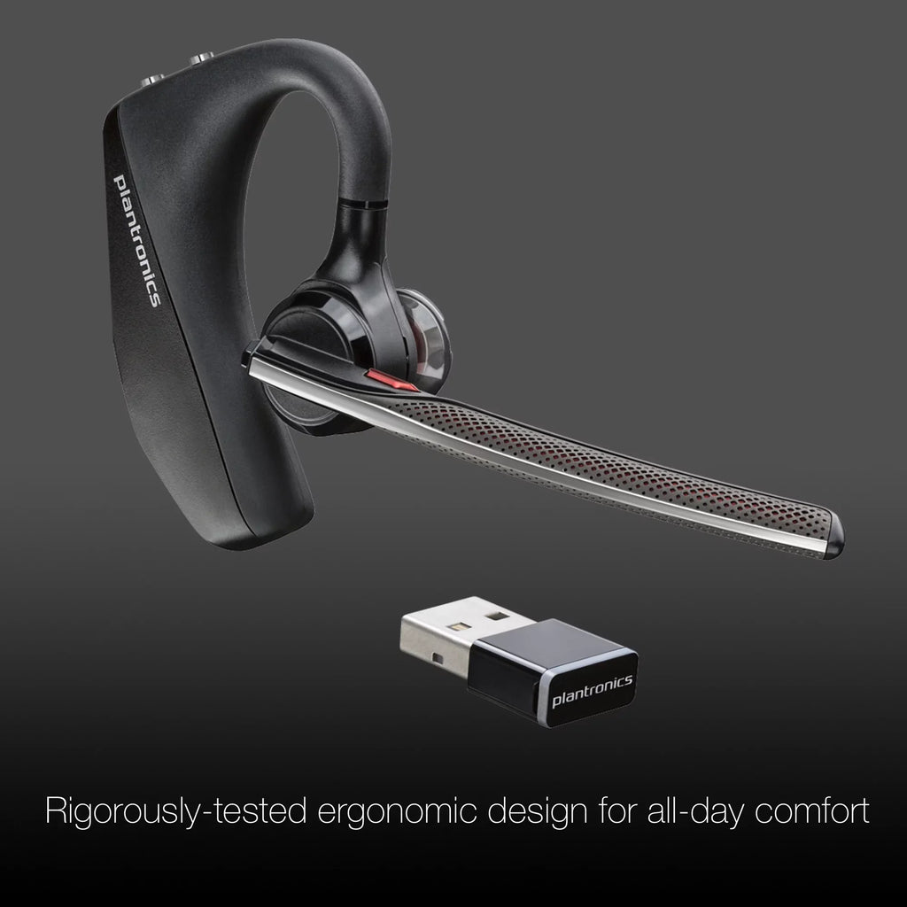 Plantronics Voyager 5200-UC Bluetooth Headset - 206110-01 - suitable with Smartphones, PC, MaC, Softphones, Tablets