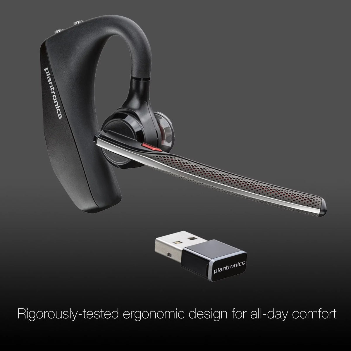 Plantronics Voyager 5200-UC Bluetooth Headset - 206110-01 - suitable with Smartphones, PC, MaC, Softphones, Tablets