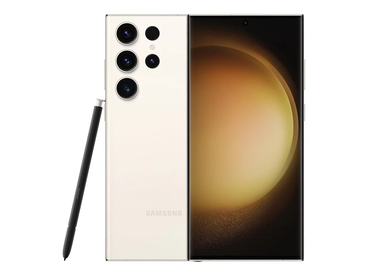 Galaxy S23 Ultra - 5G smartphone - dual-SIM - RAM 12 GB / Internal Memory 1 TB - OLED display - 6.8" - 3088 x 1440 pixels (120 Hz) - 4x rear cameras 200 MP, 12 MP, 10 MP, 10 MP - front camera 12 MP - cream