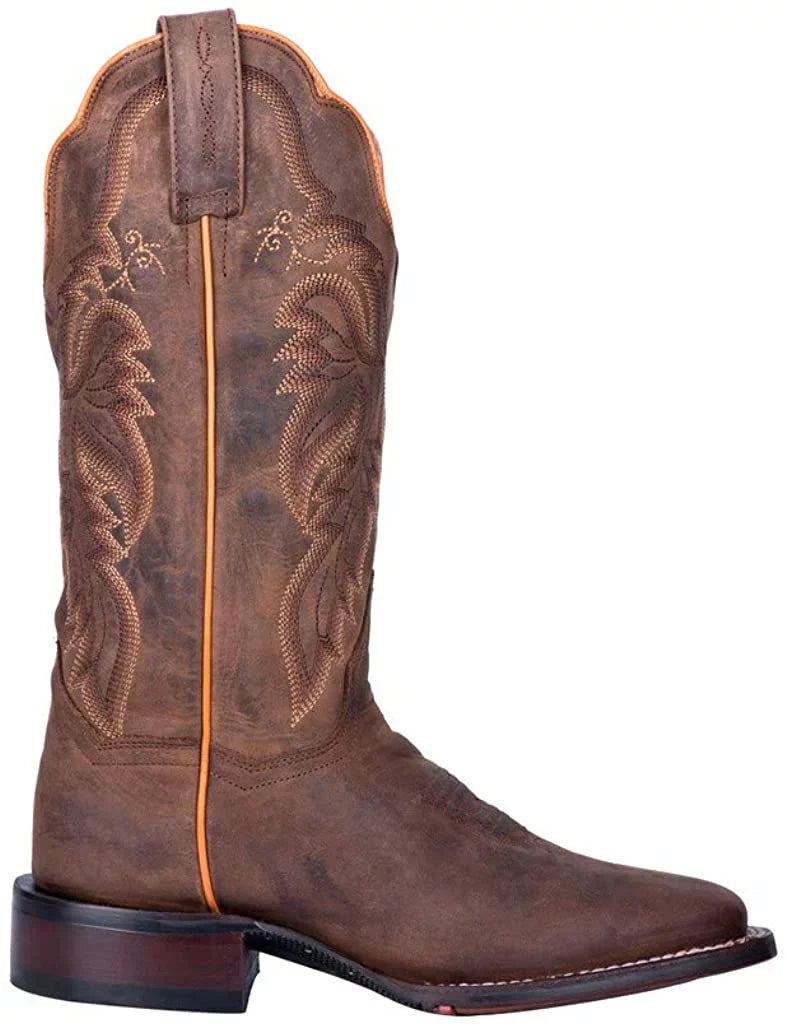 Dan Post Womens Western Boot Wide Square Toe Brown 8 W