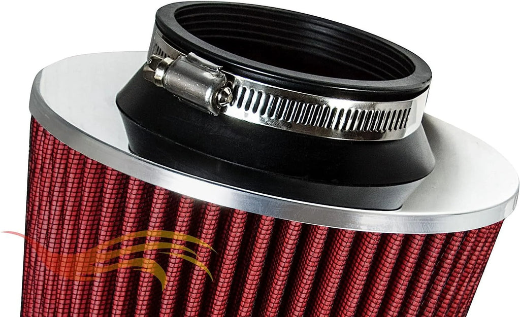 Rtunes Racing Cold Air Intake Kit + Filter Combo RED matching For 96-05 Chevy S10 / Blazer 4.3L / 96-05 GMC Sonoma/Jimmy 4.3L / 97-00 Isuzu Hombre / 96-01 Oldsmobile Bravada 4.3L