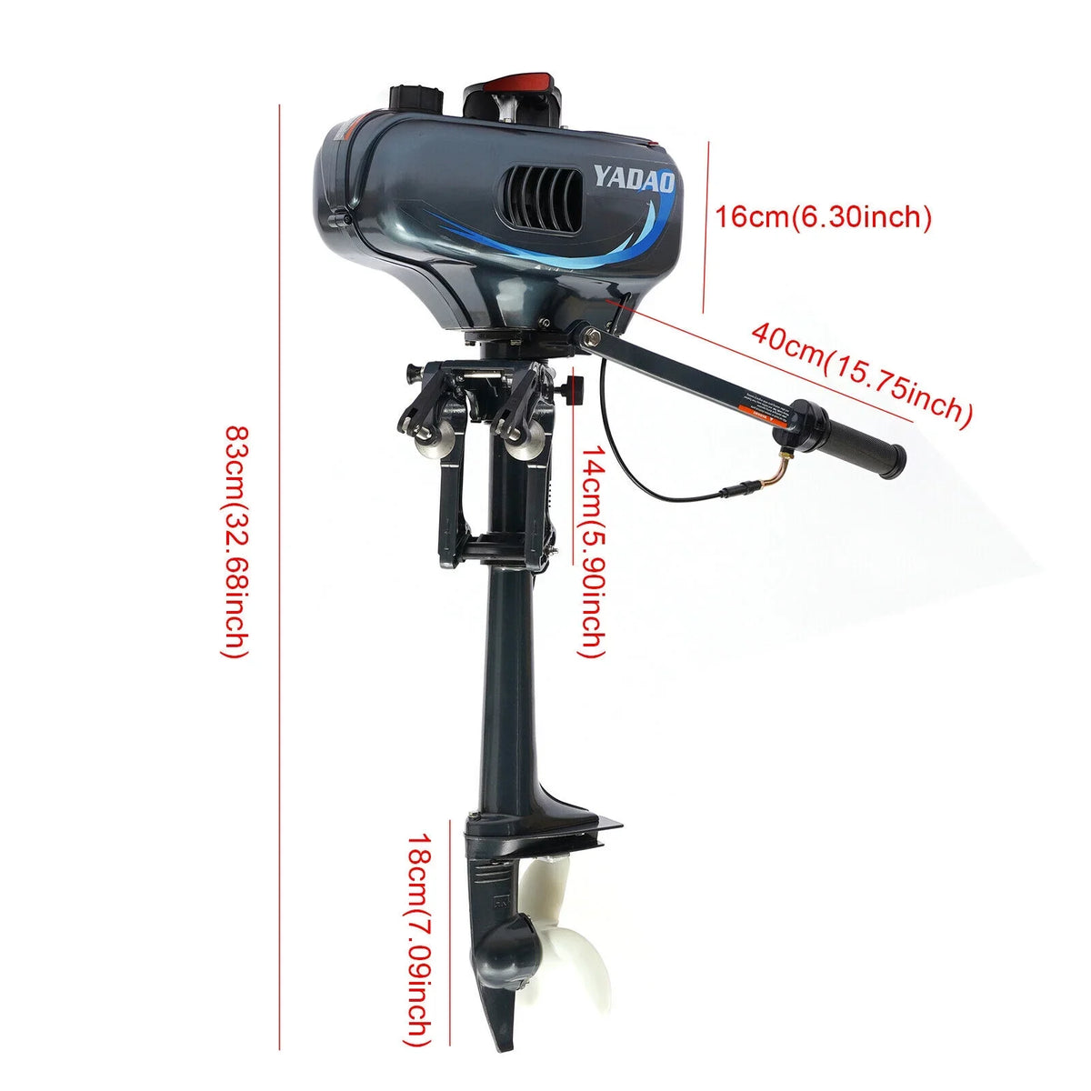 DENEST 3.5HP 2 Stroke Outboard Motor Fishing craft Engine CDI liquid Cooling 4000-5000rpm
