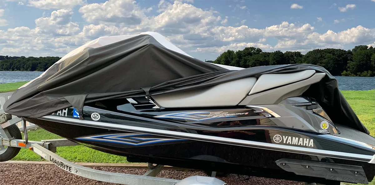 SUPER HEAVY-DUTY PWC JetSki wrap matching for Kawasaki Ultra 300LX 2011-2015 Jet Ski PWC Watercraft shield Trailerable
