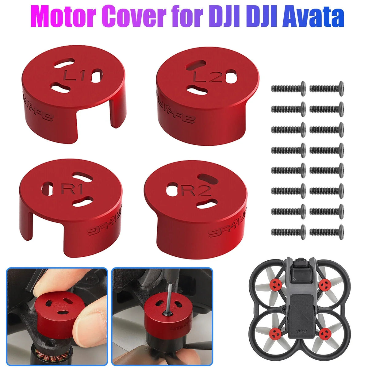 4Pcs Aluminum Motor wrap Protective Accessories for DJI Avata Drone Protection
