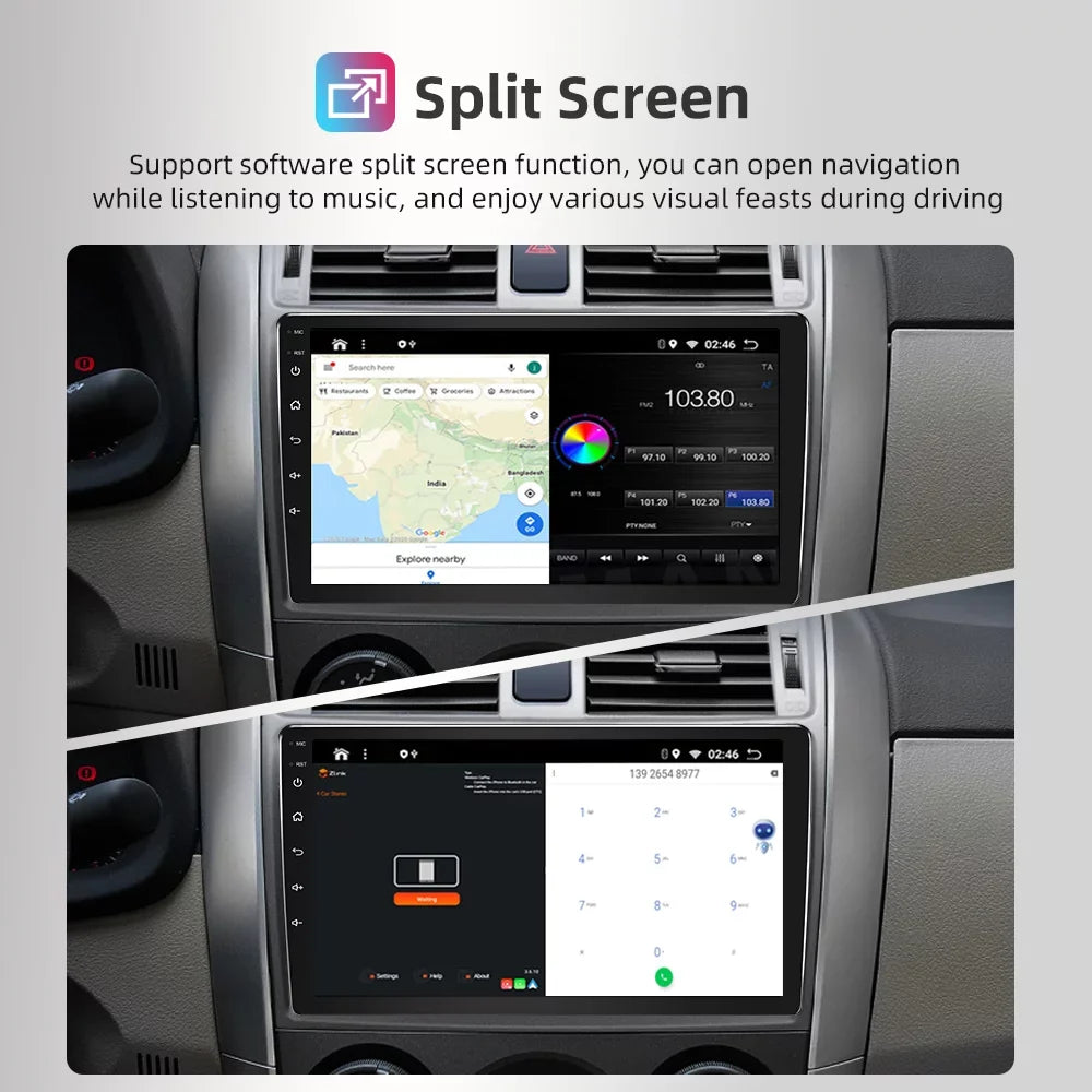 JMANCE 9 inch  CarPlay & Android Auto Car Stereo Receiver, Car Radio suitable with 2010-2013 Mazda 3 with backup camera