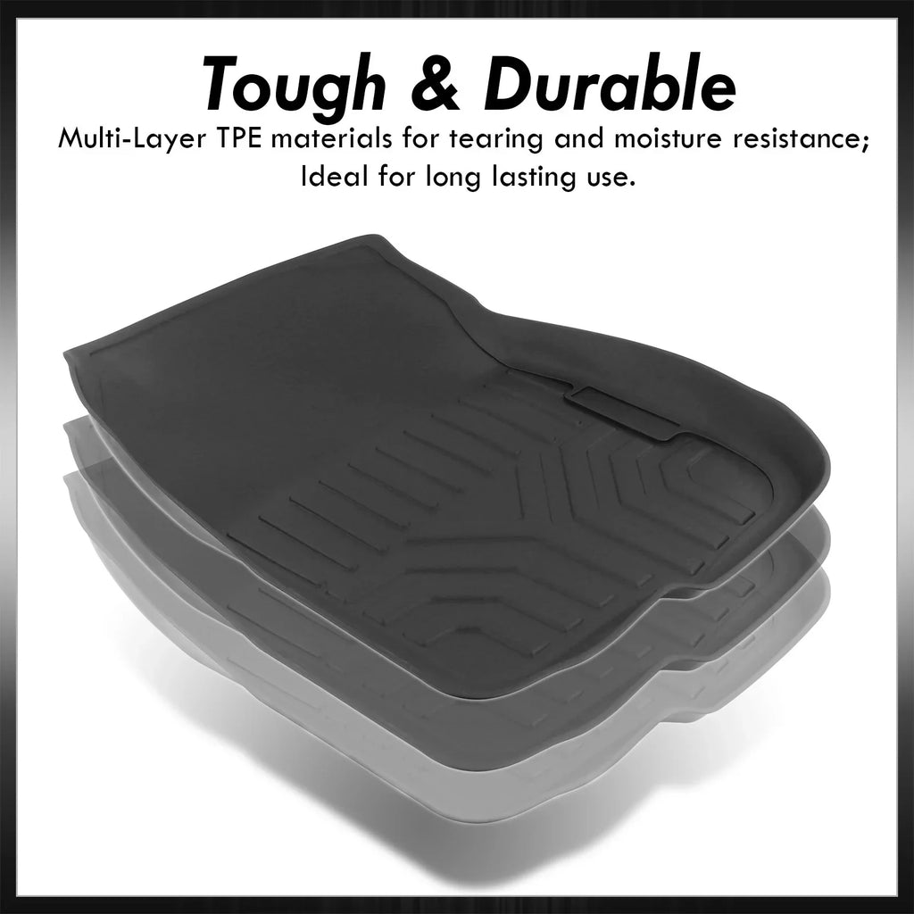 AJP Distributors 3-Piece All climate Season Proof Guard TPE Rubber Floor Mats Liner Front Rear Set matching/Replacement For Honda CR-V CRV SUV RW RT 2017 2018 2019 2020 2021 2022 17 18 19 20 21 22