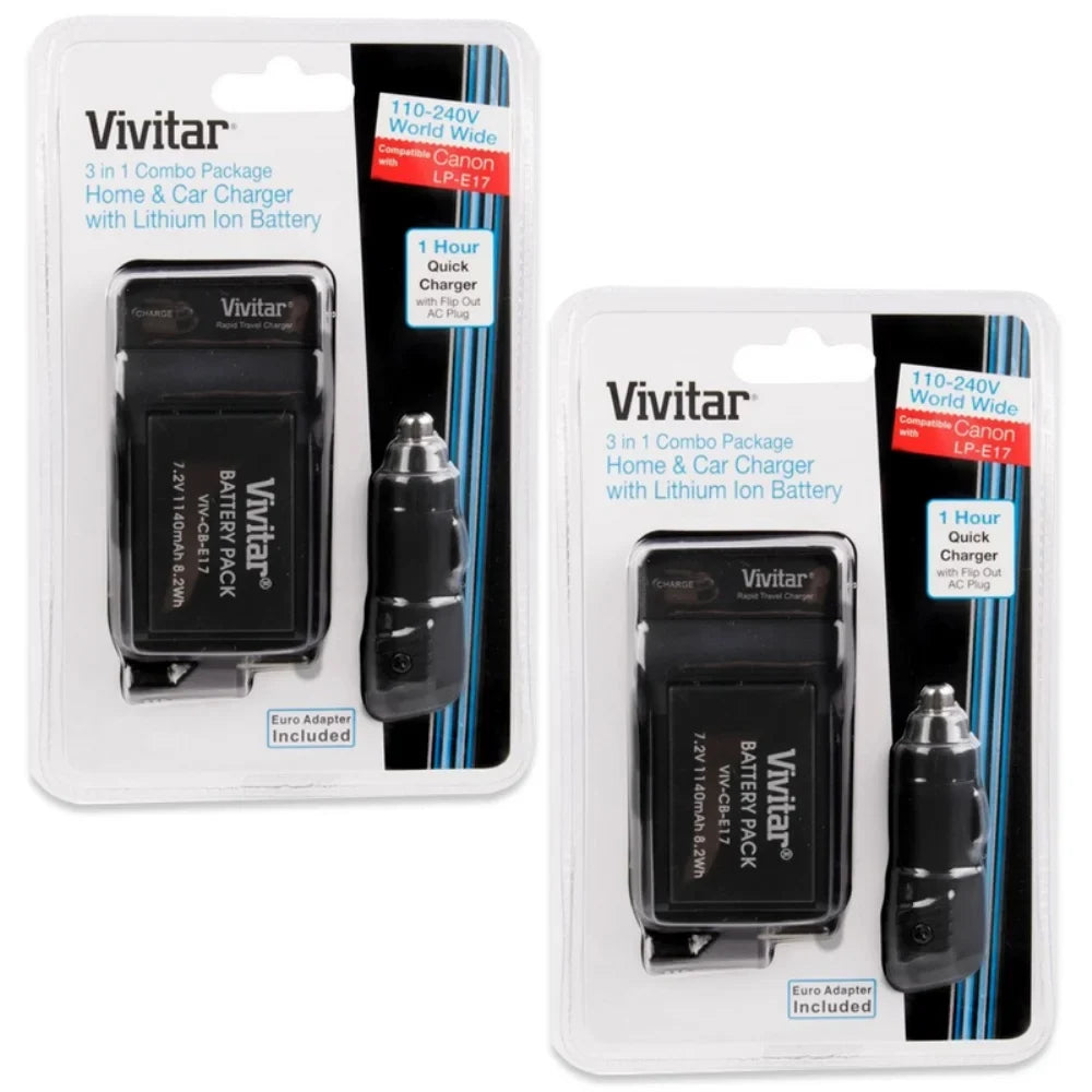 Vivitar (VIV-CBE17-KIT) Replacement Battery  LP-E17 Cleaning  Kit for  Rebel T6i, T6s