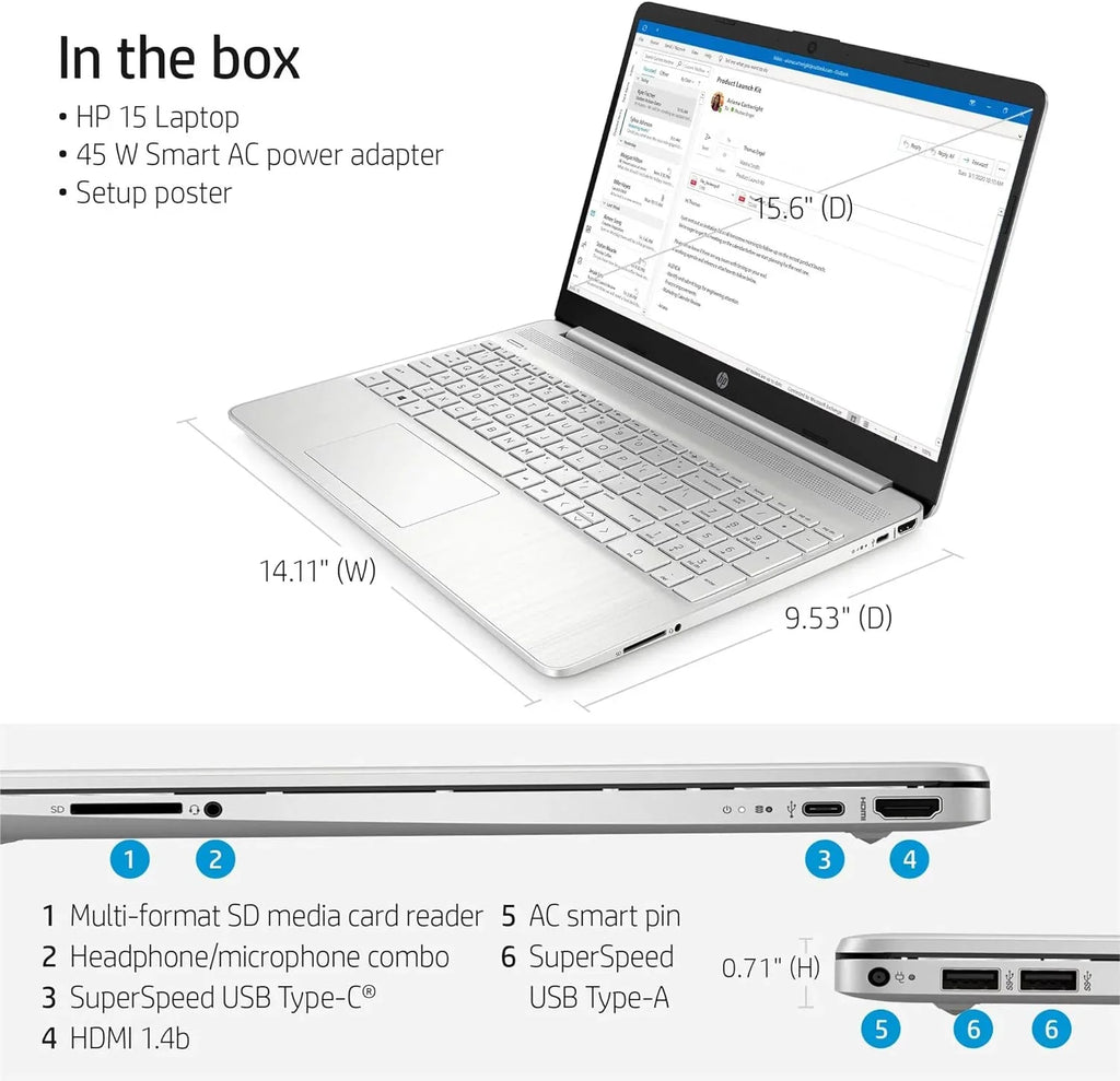 15 15.6" Full HD [Windows 11 Pro] Business Laptop Computer,  4-core i5-1135G7 (Beats i7-1065G7), 32GB RAM, 1TB PCIe SSD, Iris Xe Graphic, Numeric Keypad, Wi-Fi 6, BT 4.2, w/Accessories
