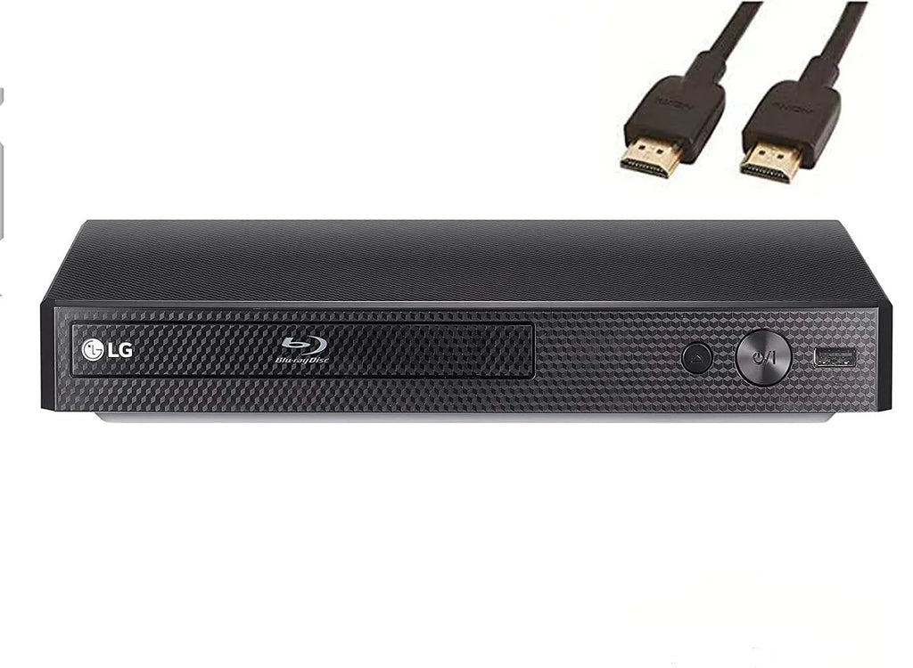 BP175 Streaming 1080p FHD Audio Blu-ray Player with Streaming Services, for Holiday Family, with Ethernet Port, HDMI, Remote Control, Black with High Speed 6FT HDMI Cable