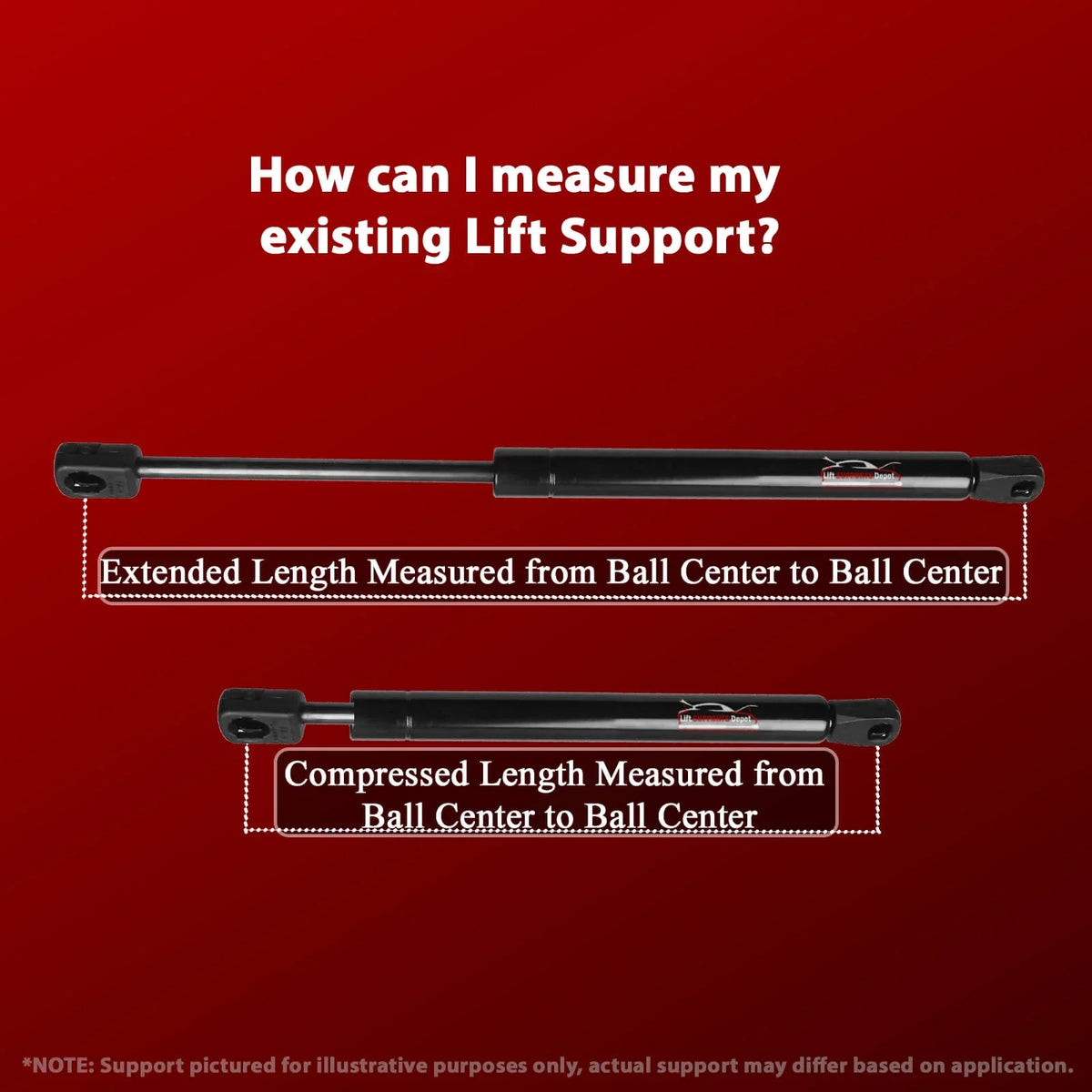 Gas Shock - 2016 2017 2018 2019 2020 2022 Lift Supports Depot PM3864-a. Qty 2 matching with  Mustang 2015 to 2021 Trunk Lift Supports W/O Spoiler