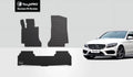 ToughPRO - 1st & 2nd Row Mats matching with MERCEDES-BENZ C400 - All atmospheric conditions Heavy Duty (Made in USA) - Black Rubber - 2015 (Sedan)