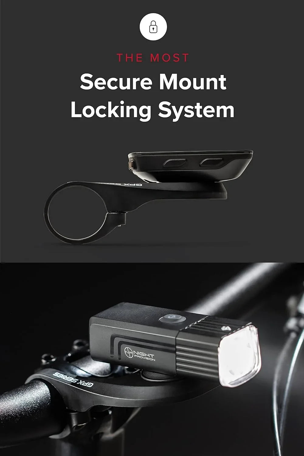 [New 2023] GPX-950 Bike Lights appropriate with Garmin/Go-Pro Mounts USB-C Rechargeable Front and Back Bicycle Light