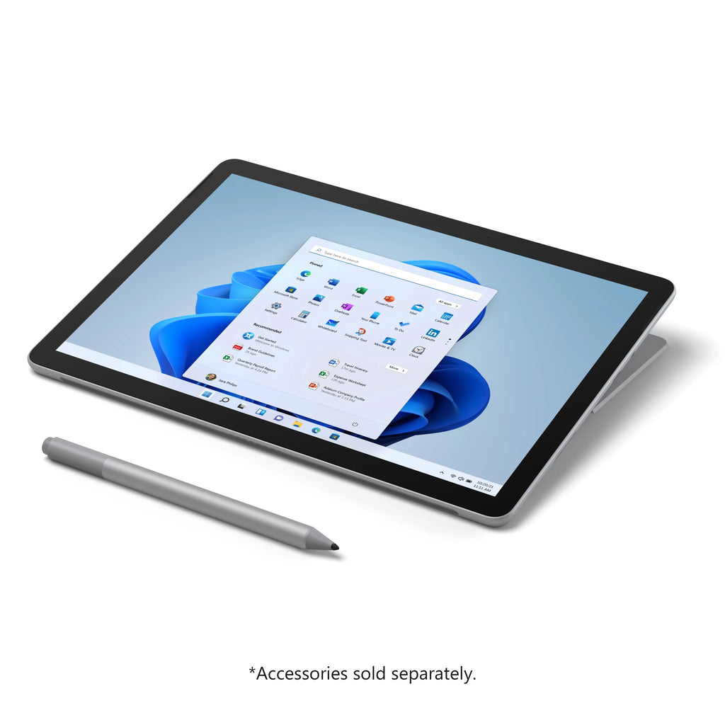 Surface Go 3 10.5" Pixel Sense Flow Display, 10 Point Multi- touch, ®Pentium® Gold 6500Y, 8GB RAM, 128GB SSD, Platinum, Windows 11, 8VA-00001