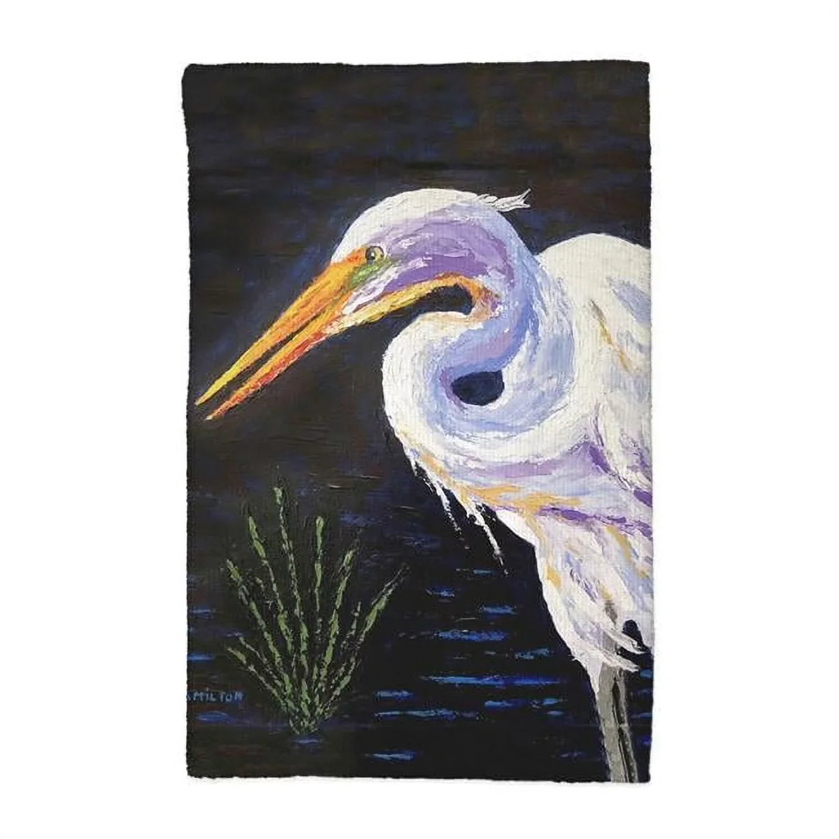 Palette outstanding Egret Kitchen Towel. Betsy Drake KT1346 16 x 25 in