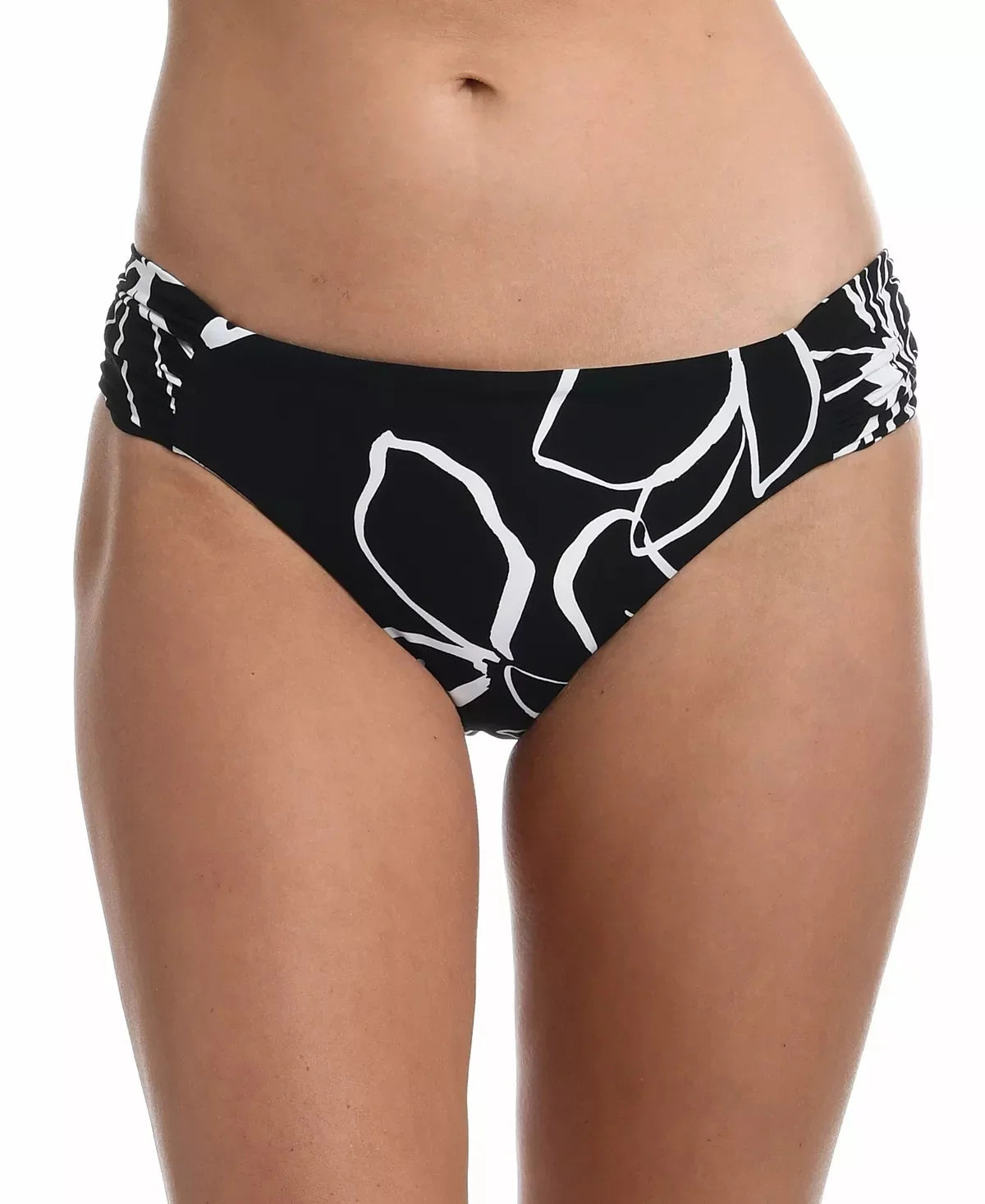 La Blanca Women's Reversible Swim Bottom Separates Swimsuit (6, Black/White)