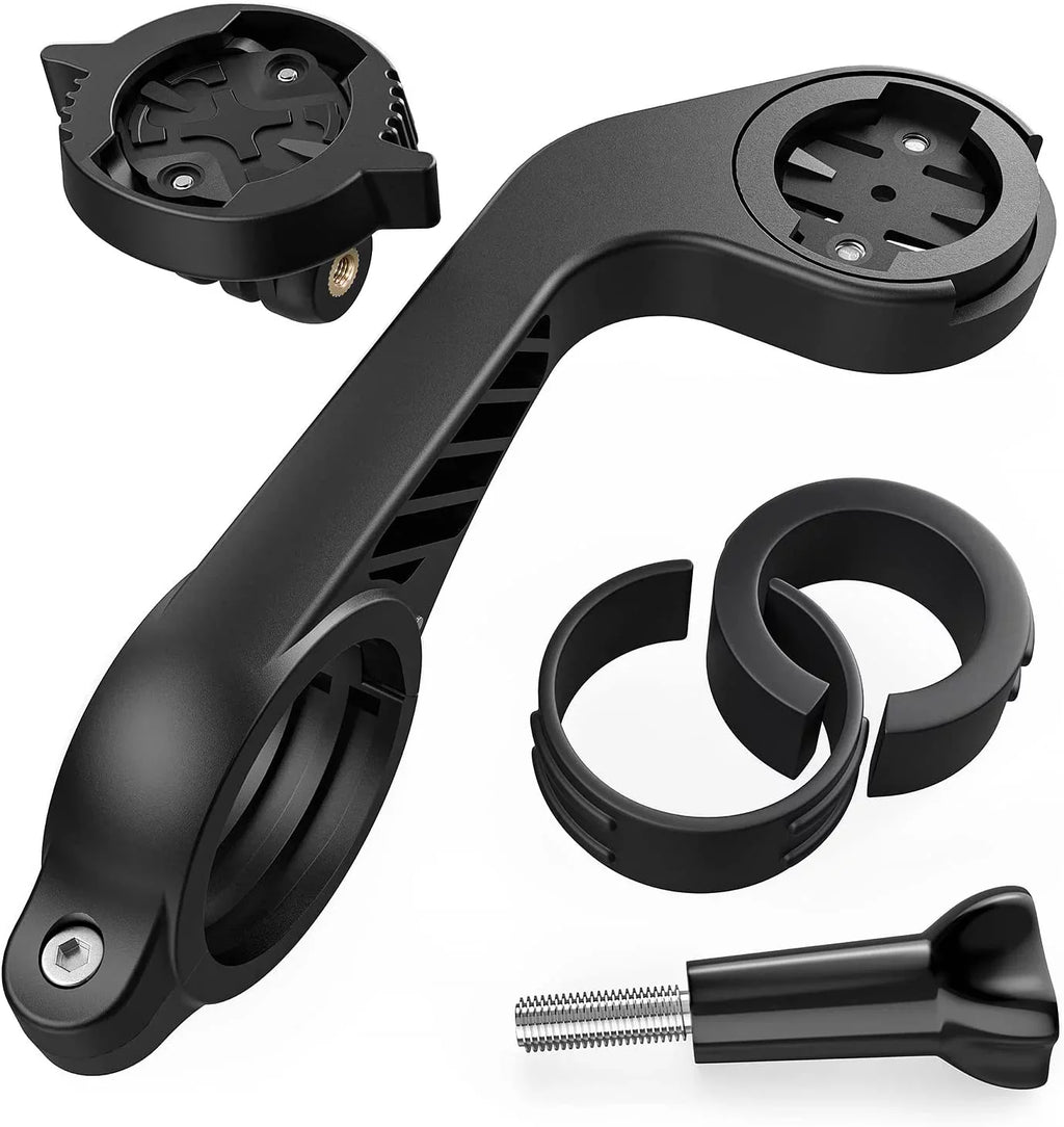 Flush Out Front Mount and Quarter-Turn to Friction Flange Mount Adapter matching with Garmin Edge GPS Bike