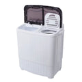 SYTHERS Semi-Automatic Washing Machine 14.3lbs, Mini 7.7lbs Washer Machine with 6.6lbs Spinner, Twin Tub Washer Combo with Drain Pump, for Dorms Apartments