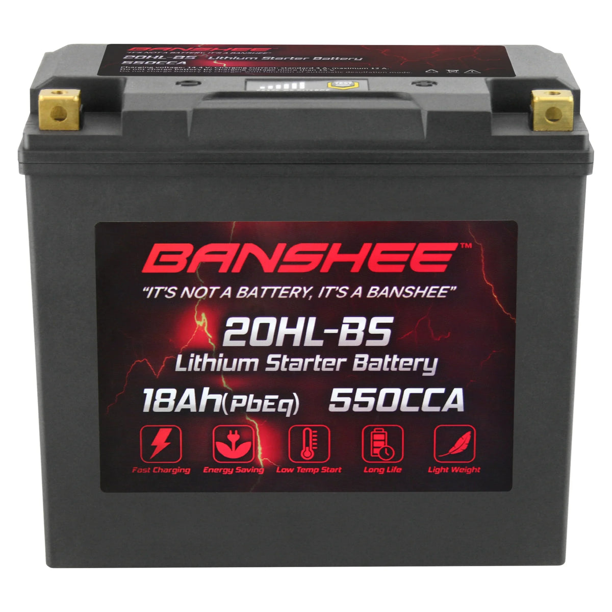 Banshee YTX20L-BS LiFePO4 Motorsports Battery suitable with CAN-AM Renegade 800R 2013 to 2015