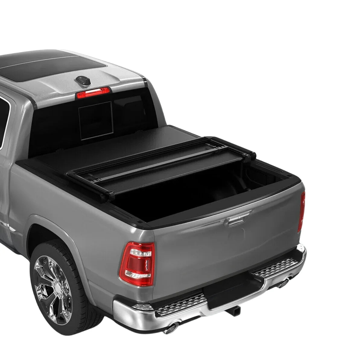 Ledkingdomus 6.4 ft Bed Soft Tri-Fold Truck Bed Tonneau protector for 2019-2023 Ram 1500 Without Rambox