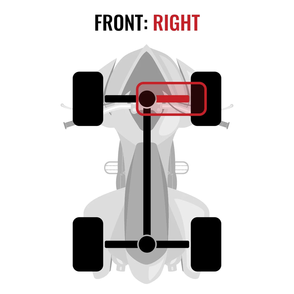 Sixity XT Front Right Axle matching with Can-Am Commander 1000 2015 - LTD 4X4