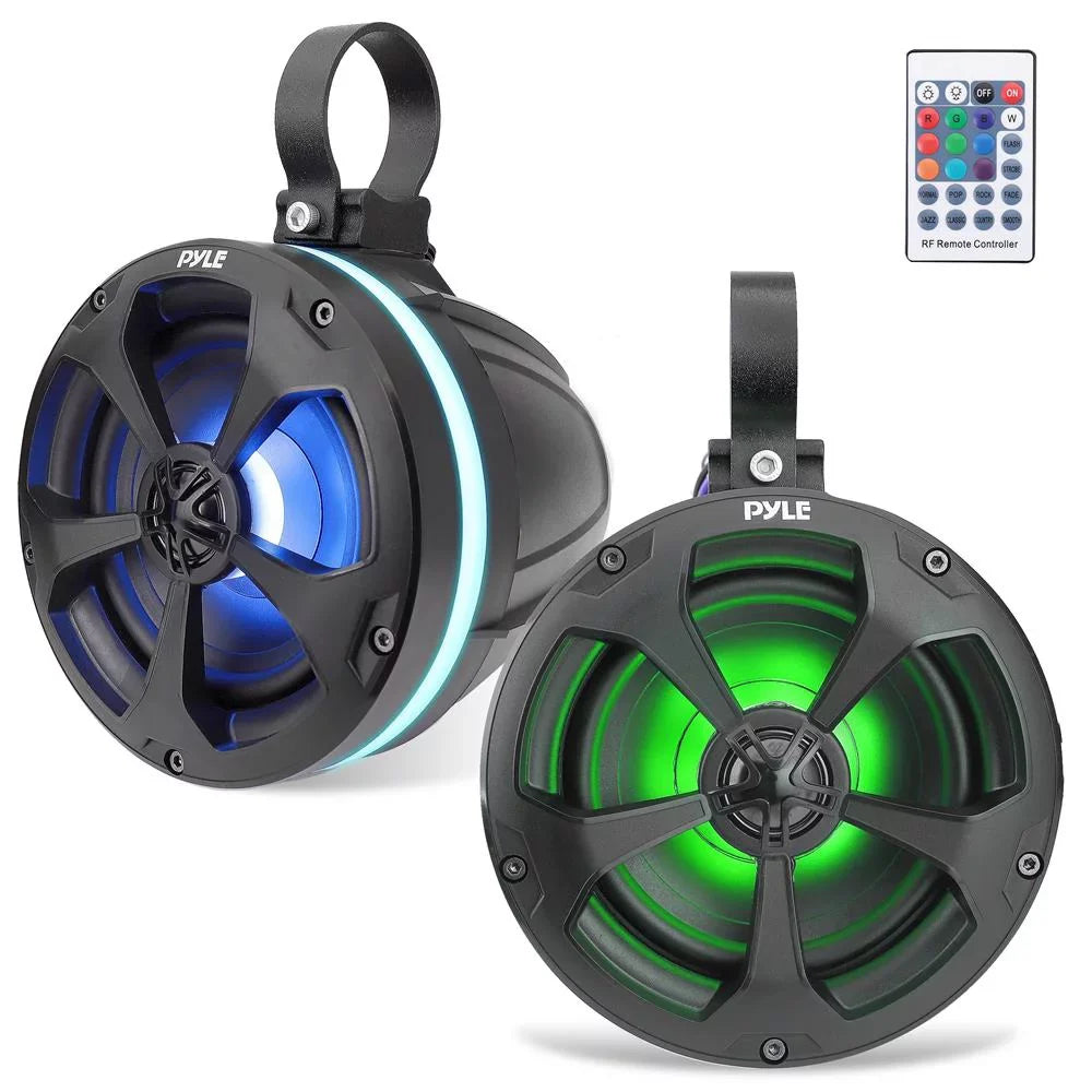 Pyle 5.25 In 1,000 Watt 2 Channel Waterproof Off Road vessel and ATV Speakers