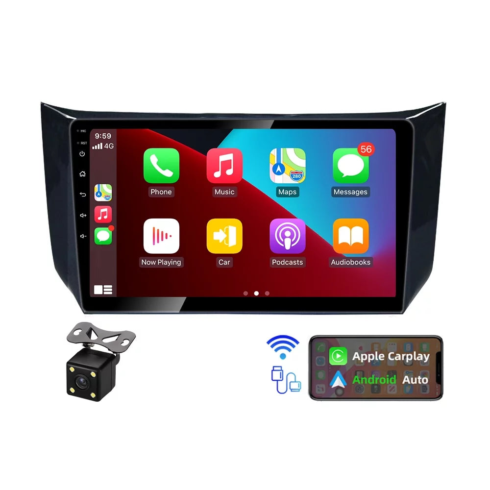 JMANCE Car GPS Navigation Stereo for Nissan Sentra Sylphy 2012-2018 Android 10 2+32GB with Backup Camera