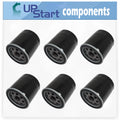 6-Pack AM107423 Oil Filter Replacement for Kawasaki FH381V CS02 4 Stroke Engine - suitable with 49065-2071 49065-7010 Oil Filter