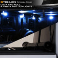 Stehlen 733469495116 Lock And Roll Up Tonneau protector with Truck Bed LED Lights For Ram 1500 2019-2022 New Body Style 6.4 Feet ( 76.8" ) Bed