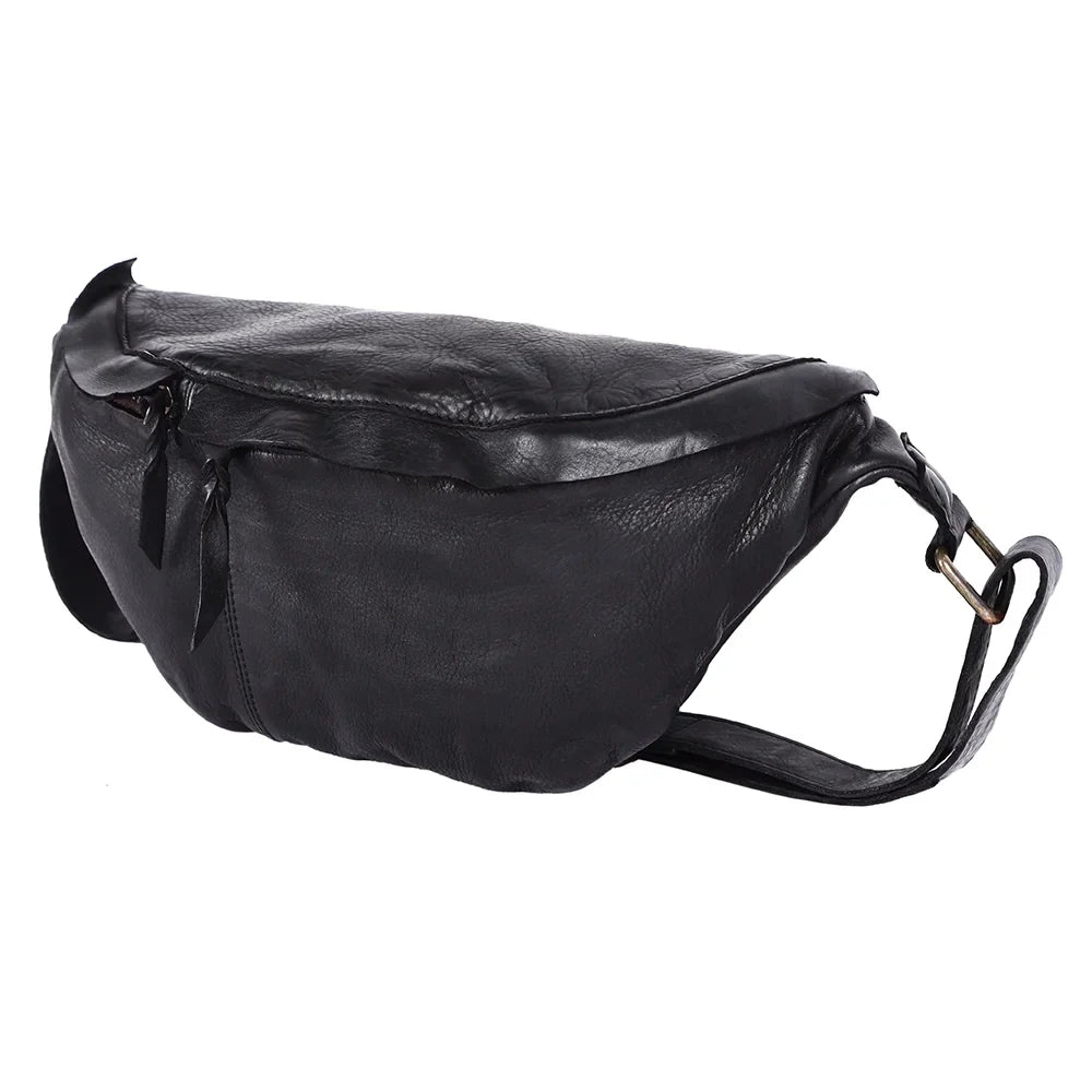 NM Never Mind Nmbgm150A Fanny Pack Vintage Handmade Genuine Cowhide Leather Women Bag Western Handbag Purse
